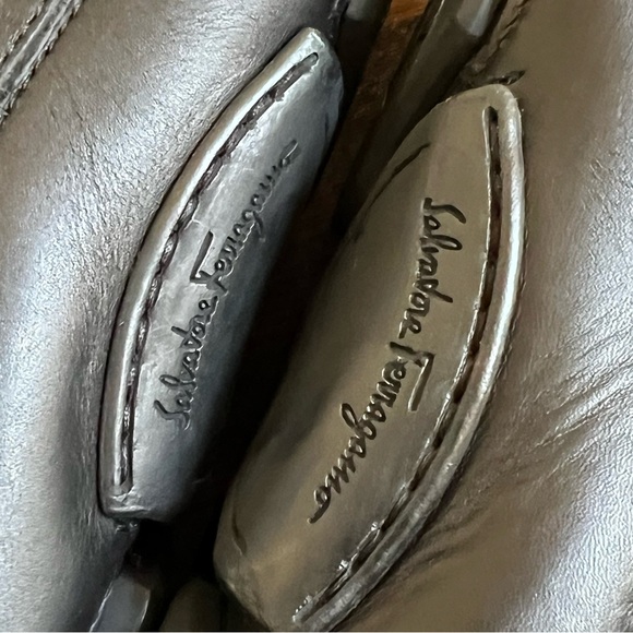 Salvatore Ferragamo ‘Parigi 5’ $795 Horsebit Drives Loafers Black Leather 7.5 - Picture 13 of 17